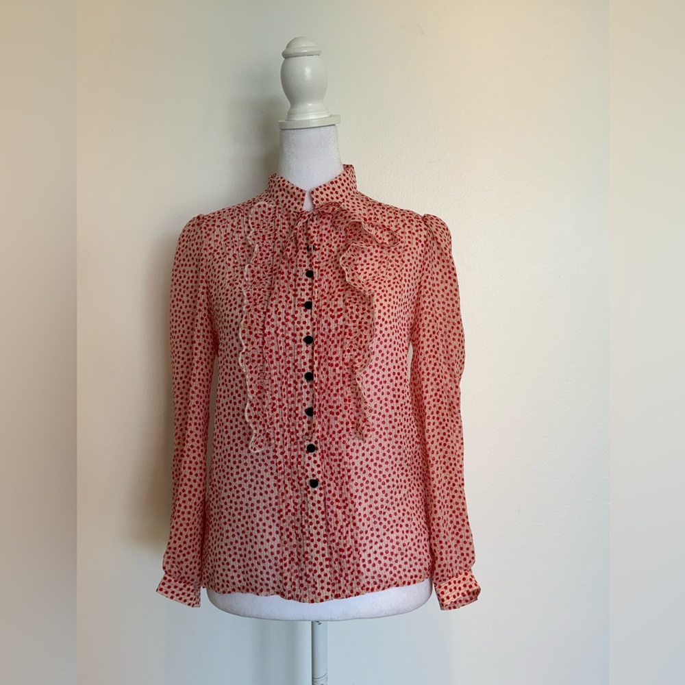 Marc Jacobs Silk Polka Dot Top - Size 2